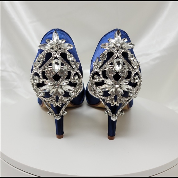 COPY - Something Blue wedding shoes - Picture 1 of 3